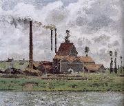 Camille Pissarro Metaponto factory near Watts USA oil painting artist